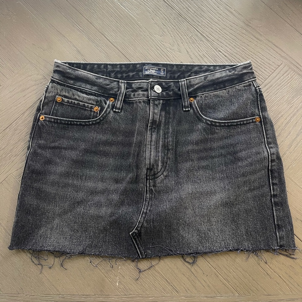 Abercrombie micro mini denim skirt